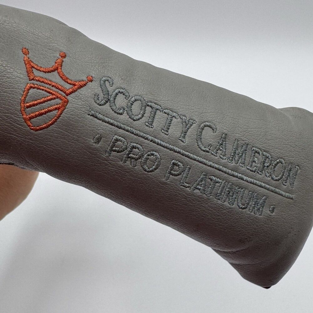 Scotty Cameron Pro Platinum Head Cover Gray Red OEM Titleist Golf